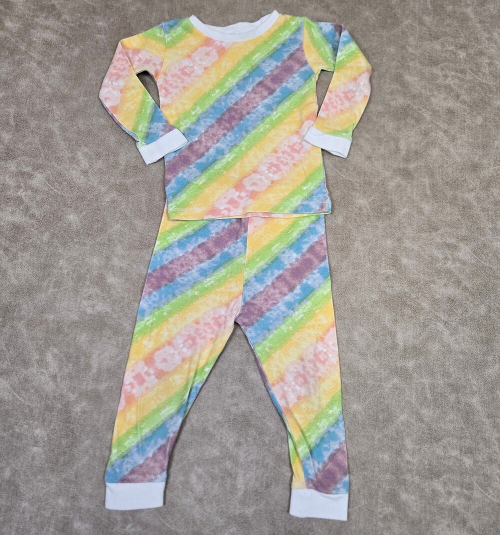 Burt's Bee's Pajamas 18 Months 18m Rainbow 🌈  Pj's Rainbow